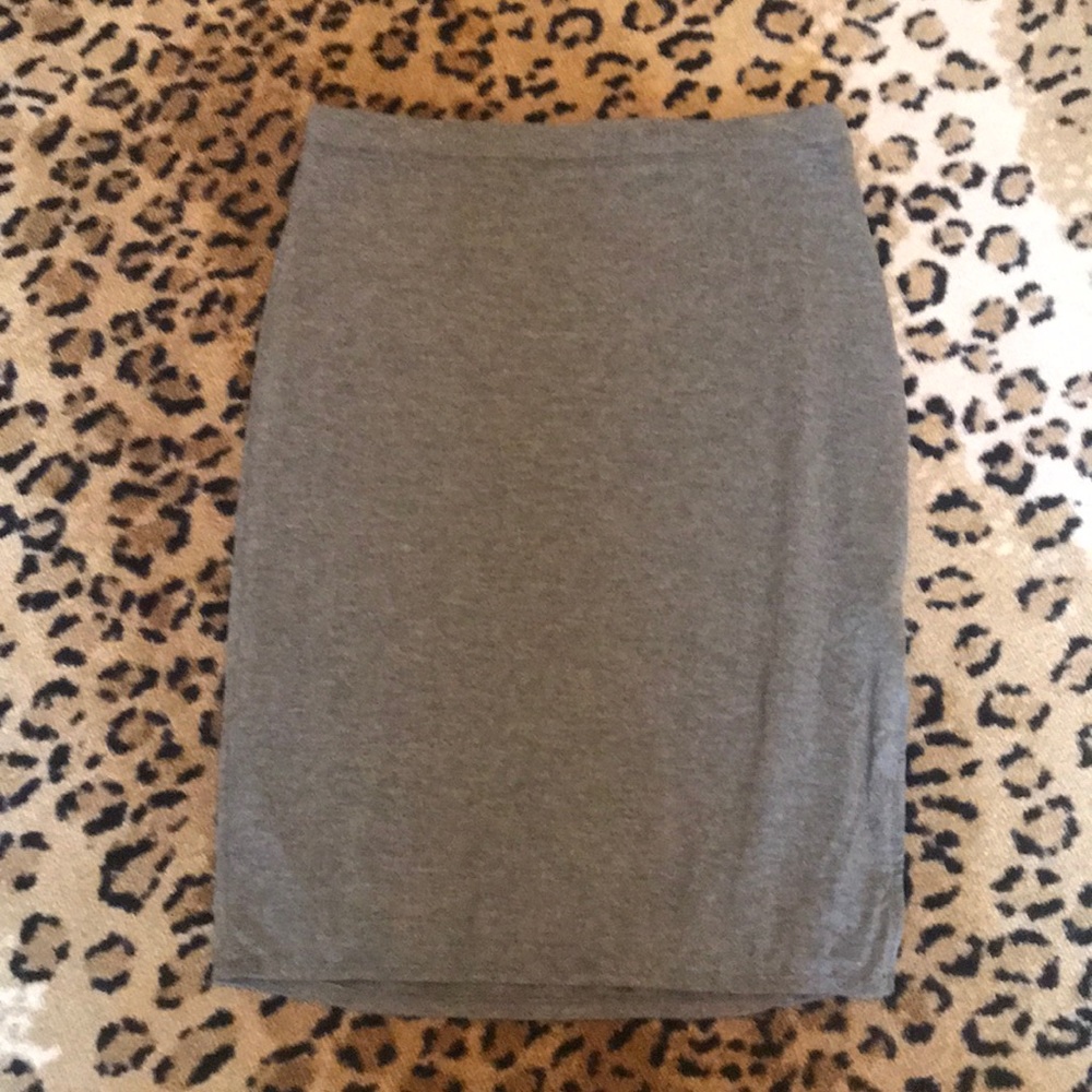 Body Con Skirt with Side Slit